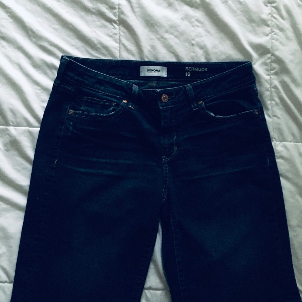 Sonoma Denim Bermuda Shorts, Size 10